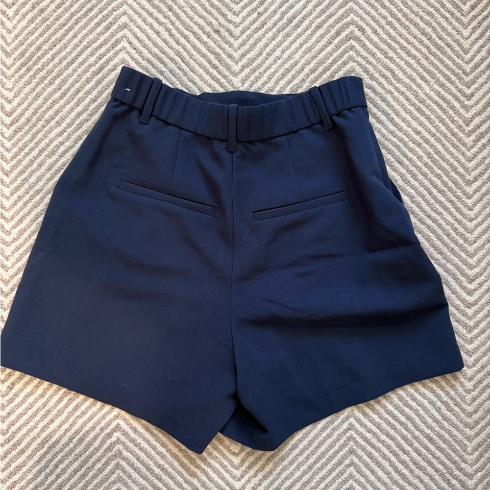 Abercrombie & Fitch Blue Bermuda Shorts Tailored Cotton Blend